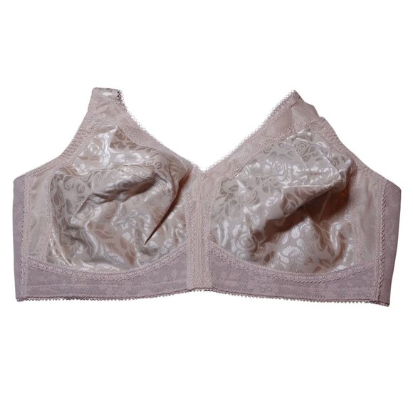 Playtex 18 Hour Ultimate Shoulder Comfort Wireless Bra Sz 44C Nude Jacquard - Picture 2 of 6